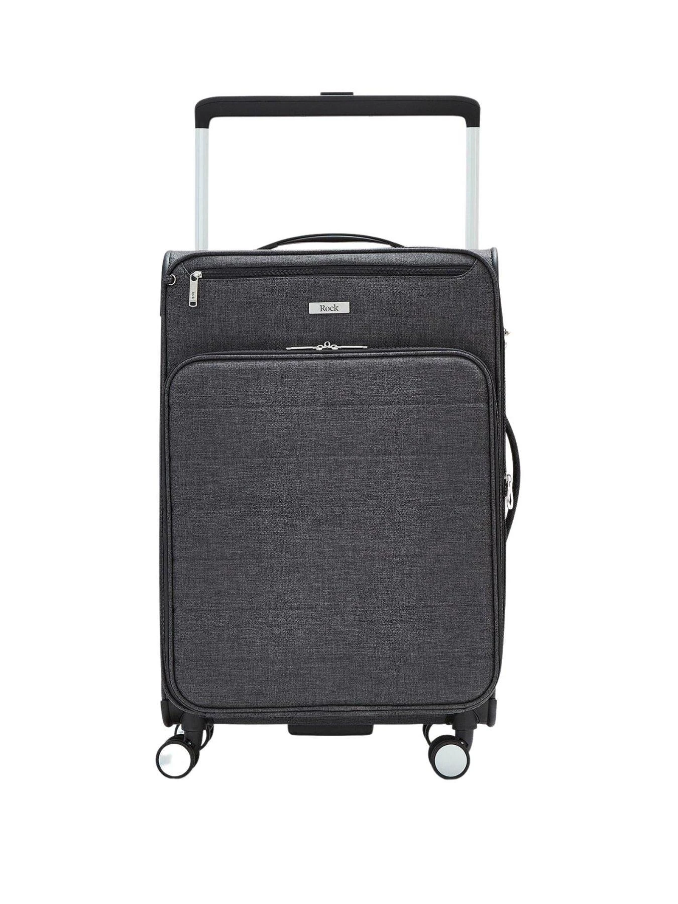 Rock Luggage Rocklite DLX 8 Wheel Soft Unique Lightweight Medium Suitcase - Charcoal 4 Rock Luggage Rocklite DLX 8 Wheel Soft Unique Lightweight Medium Suitcase - Charcoal - Image 2
