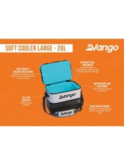 Vango Soft Cooler Large - 20L -Reata Bags Travel Shop VFWD7 SQ3 0000000005 GREY SLd