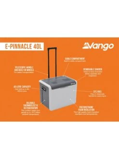 Vango E-Pinnacle 40L -Reata Bags Travel Shop VFWD8 SQ6 0000000005 GREY SLd3