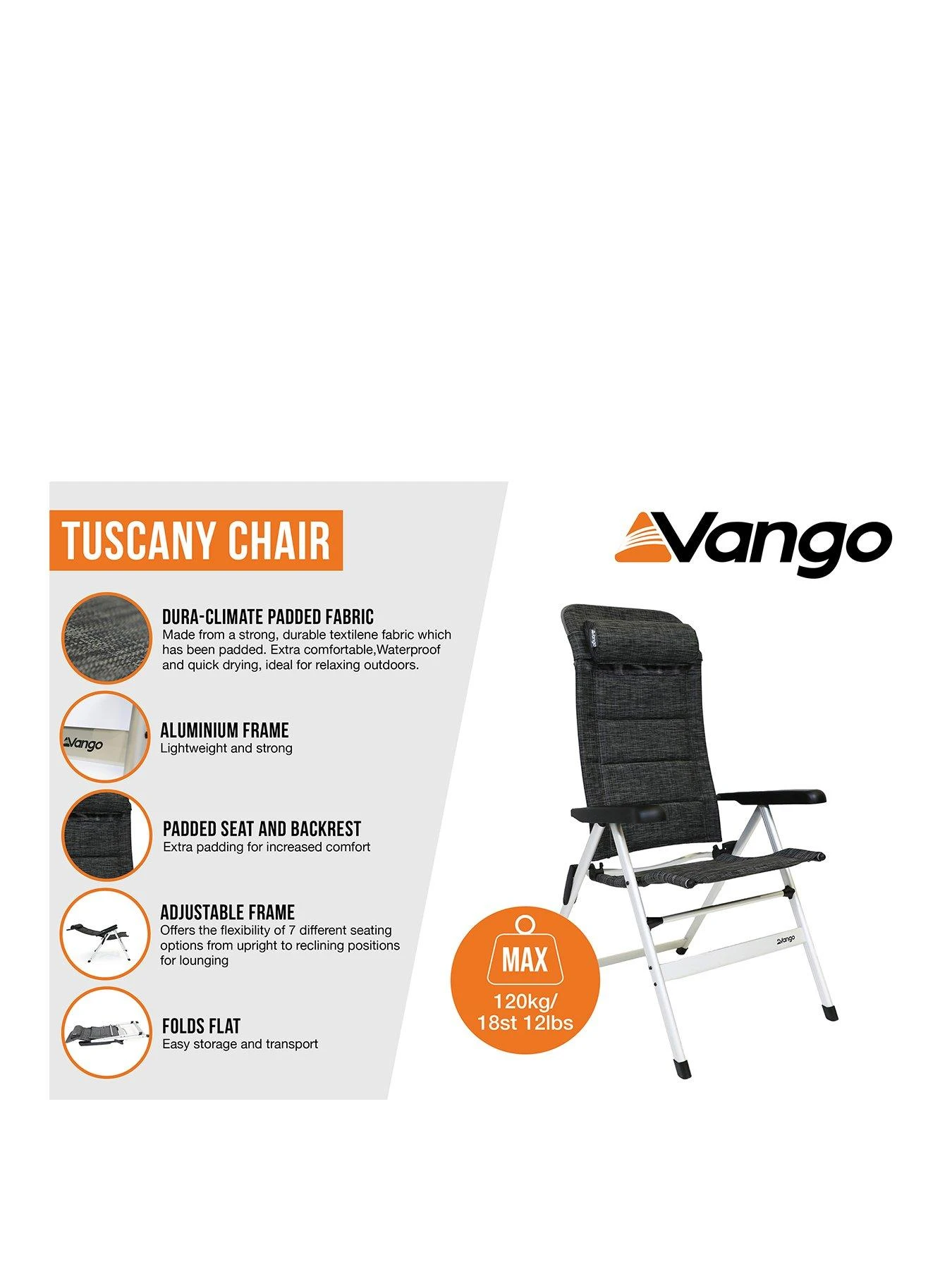 Vango Tuscany Chair 4 Vango Tuscany Chair - Image 2