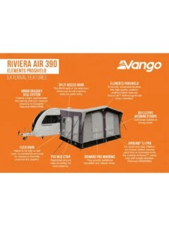Vango Riviera Air 390 Elements ProShield Caravan Awning -Reata Bags Travel Shop VFWEE SQ7 0000000005 GREY SLd4