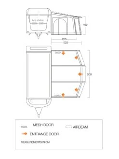 Vango Tuscany Air 500 Elements ProShield Caravan Awning -Reata Bags Travel Shop VFWEF SQ3 0000000005 GREY SLd