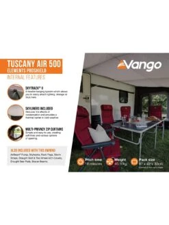Vango Tuscany Air 500 Elements ProShield Caravan Awning -Reata Bags Travel Shop VFWEF SQ6 0000000005 GREY SLd3