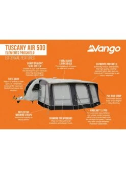 Vango Tuscany Air 500 Elements ProShield Caravan Awning -Reata Bags Travel Shop VFWEF SQ7 0000000005 GREY SLd4