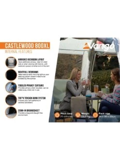 Vango Castlewood 800XL Package -Reata Bags Travel Shop VFWEM SQ3 0000000047 GREEN SLd