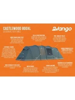 Vango Castlewood 800XL Package -Reata Bags Travel Shop VFWEM SQ4 0000000047 GREEN SLd1