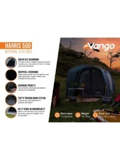 Vango Harris Flow 500 12 Vango Harris Flow 500 -Reata Bags Travel Shop VFWEN SQ4 0000000047 GREEN SLd1