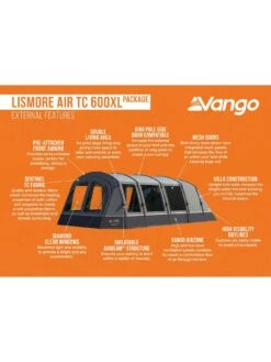 Vango Lismore Air TC 600XL Package -Reata Bags Travel Shop VFWFB SQ7 0000000005 GREY SLd4