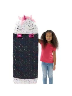 Happy Nappers Shimmer Unicorn Sleeping Bag - Medium -Reata Bags Travel Shop VGMDW SQ6 0000000029 MULTI SLd3