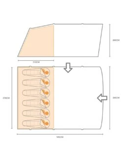 Regatta Kolima V3 6 Man Air Inflatable Tent -Reata Bags Travel Shop VGXWM SQ7 0000000099 N A SLd4
