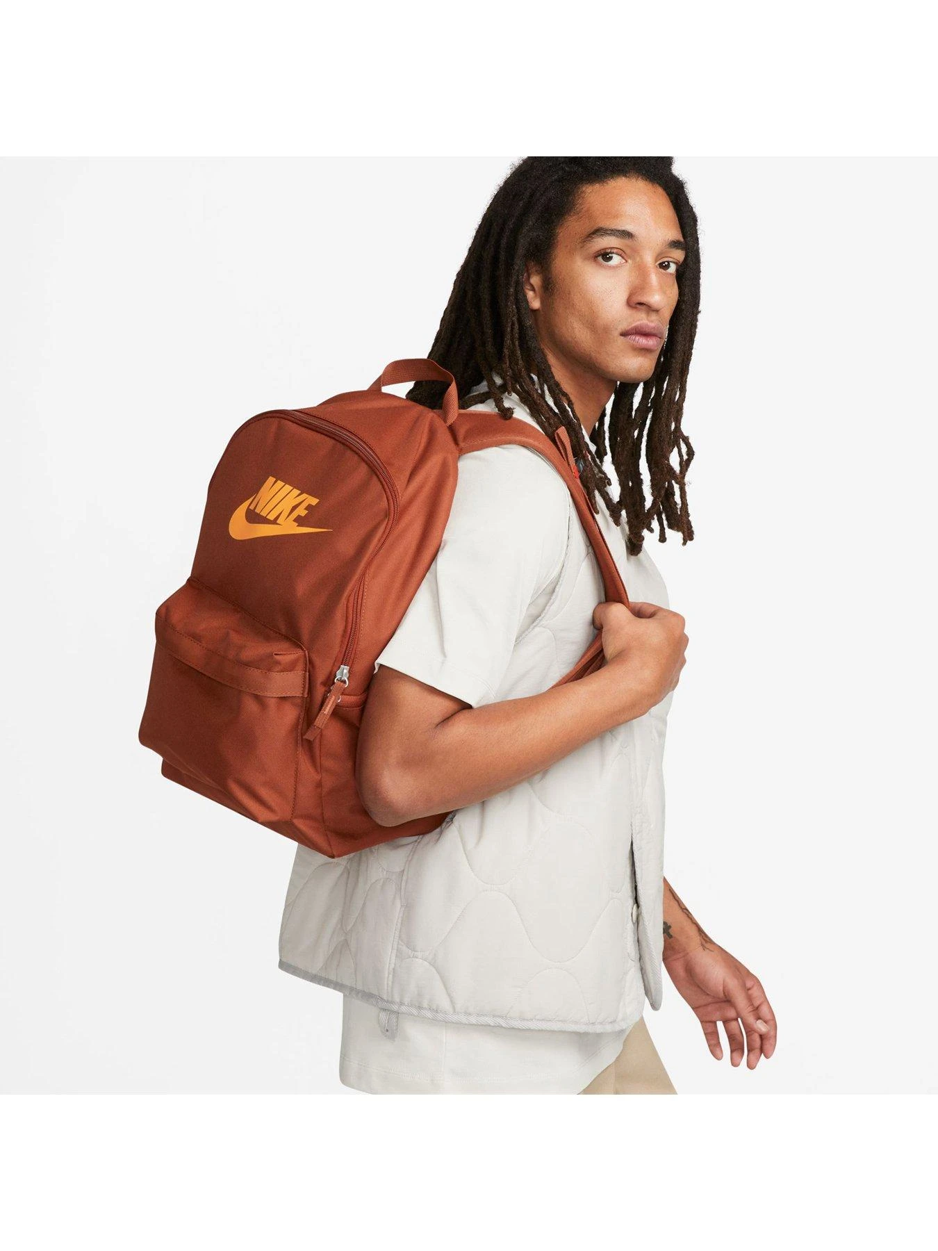 Nike NSW Heritage Backpack - Orange 4 Nike NSW Heritage Backpack - Orange - Image 2