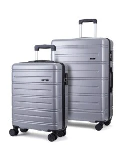 Rock Luggage Lisbon 2 Pc Set Grey