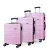 Rock Luggage Lisbon 3 Pc Set Pink