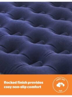 Silentnight Camping Collection Flock Airbed - Footpump - Blue - Double -Reata Bags Travel Shop VLKFF SQ4 0000000088 NO COLOR SLd1