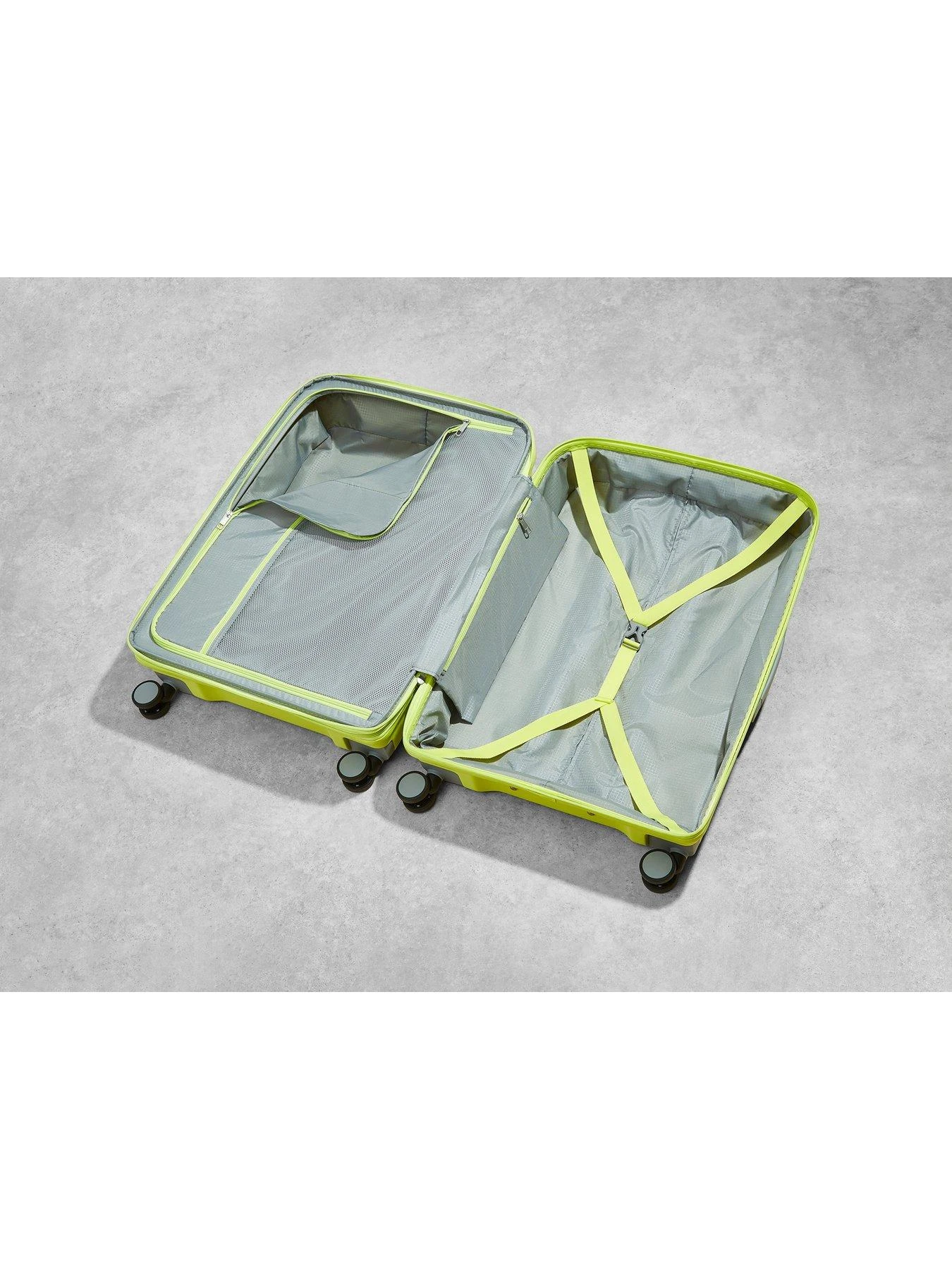 Rock Luggage Tulum Hardshell 8-wheel Spinner Medium Suitcase -Lime/Grey 6 Rock Luggage Tulum Hardshell 8-wheel Spinner Medium Suitcase -Lime/Grey - Image 4