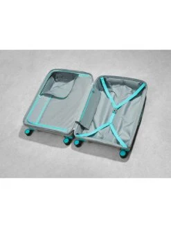 Rock Luggage Tulum Hardshell 8-wheel Spinner Large Suitcase -Grey/Aqua -Reata Bags Travel Shop VPJMQ SQ4 0000000005 GREY SLd1