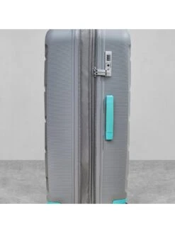 Rock Luggage Tulum Hardshell 8-wheel Spinner Large Suitcase -Grey/Aqua -Reata Bags Travel Shop VPJMQ SQ6 0000000005 GREY SLd3