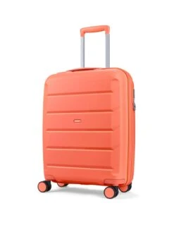 Rock Luggage Tulum Hardshell 8-wheel Spinner Small Suitcase -Peach Echo