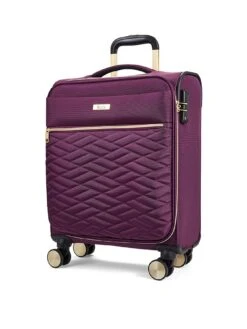 Rock Luggage Sloane Softshell 8 Wheel Expander With TSA Lock Small Suitcase