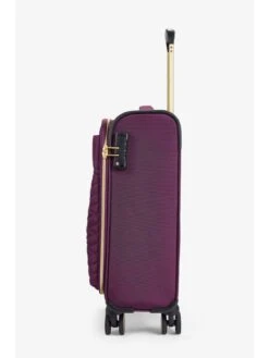 Rock Luggage Sloane Softshell 8 Wheel Expander With TSA Lock Small Suitcase -Reata Bags Travel Shop VPK79 SQ3 0000000039 PURPLE SLd