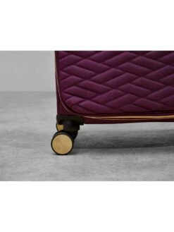 Rock Luggage Sloane Softshell 8 Wheel Expander With TSA Lock Small Suitcase -Reata Bags Travel Shop VPK79 SQ4 0000000039 PURPLE SLd1