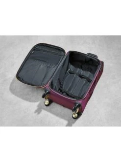 Rock Luggage Sloane Softshell 8 Wheel Expander With TSA Lock Small Suitcase -Reata Bags Travel Shop VPK79 SQ5 0000000039 PURPLE SLd2