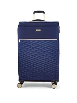 Rock Luggage Sloane Softshell 8 Wheel Expander With TSA Lock Large Suitcase -Reata Bags Travel Shop VPK7D SQ2 0000000048 NAVY SLa