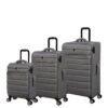 It Luggage Census Grey Skin 3pc Set -Reata Bags Travel Shop VQ1I4 SQ1 0000000005 GREY SLf