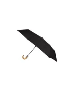 TOTES Eco Auto Open Umbrella With Wood Crook Handle -Reata Bags Travel Shop VQA6P SQ3 0000000004 BLACK SLd